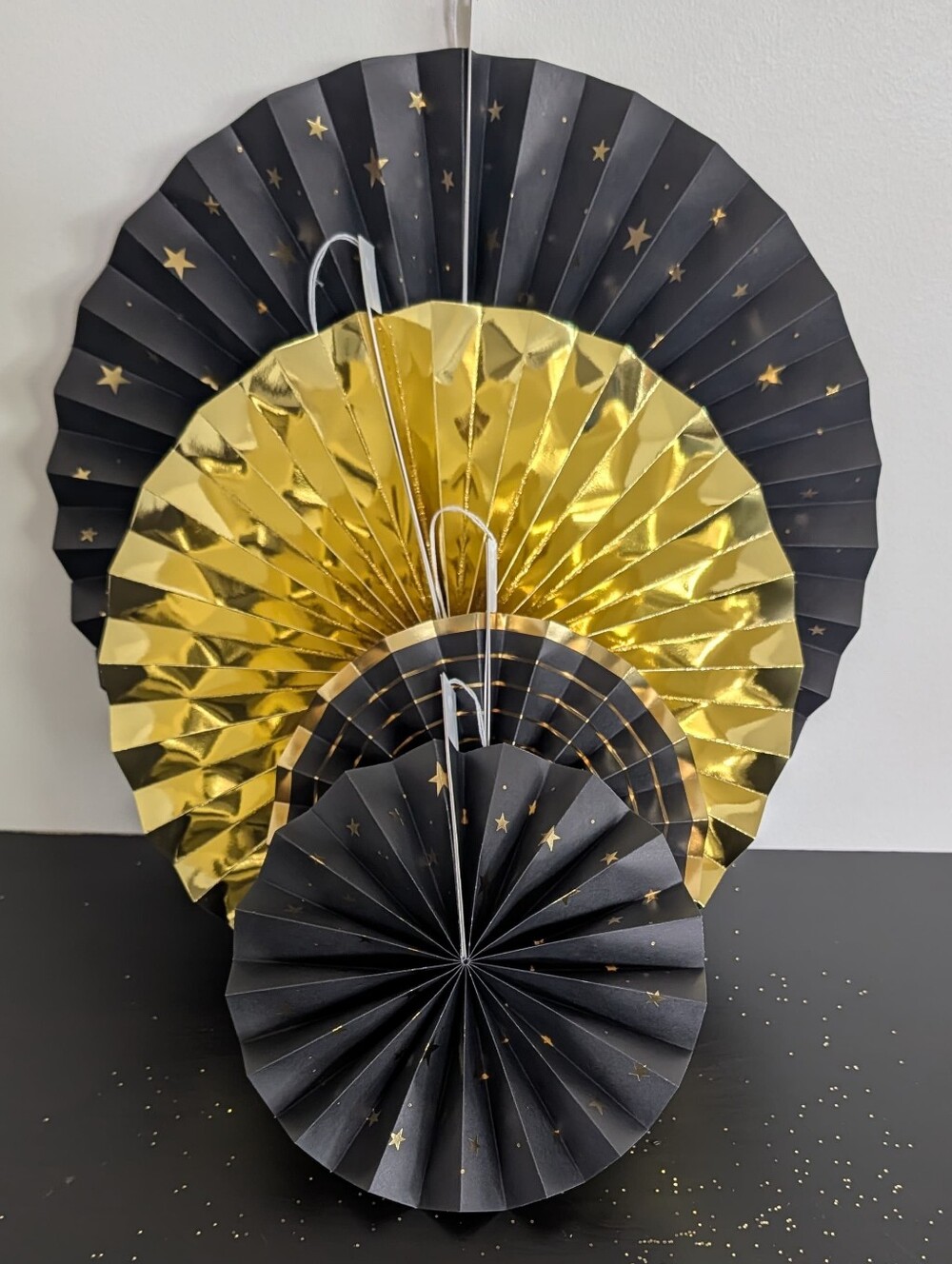 Paper Decorations Fans Hanging Kit